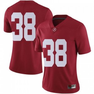 Women's Alabama Crimson Tide #38 Sean Kelly Crimson Limited NCAA College Football Jersey 2403EHKE8